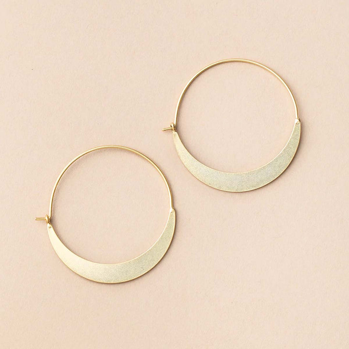 Refined Earring Collection Crescent Hoop