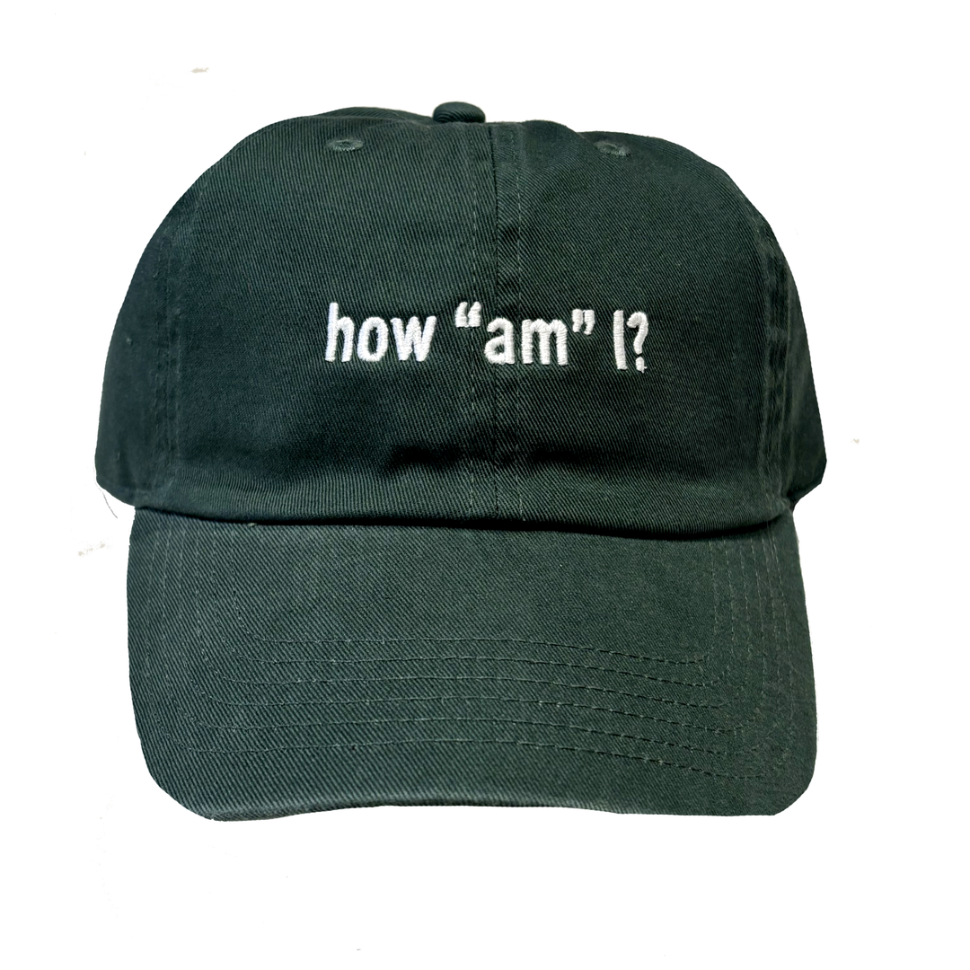 How "am" I? Hat- Green/White