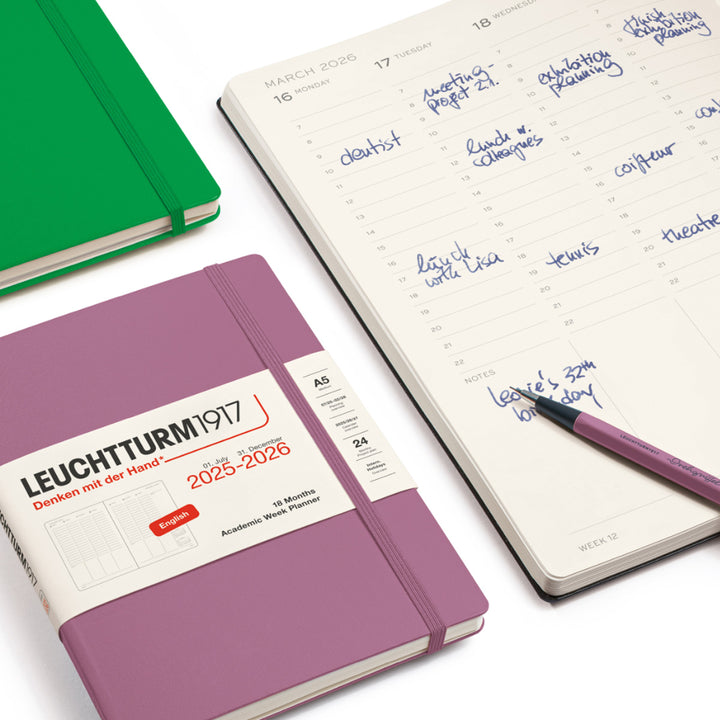 2025-2026 Academic Week Planner