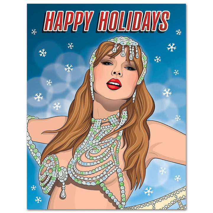Happy Holidays Festive Era Greeting Card