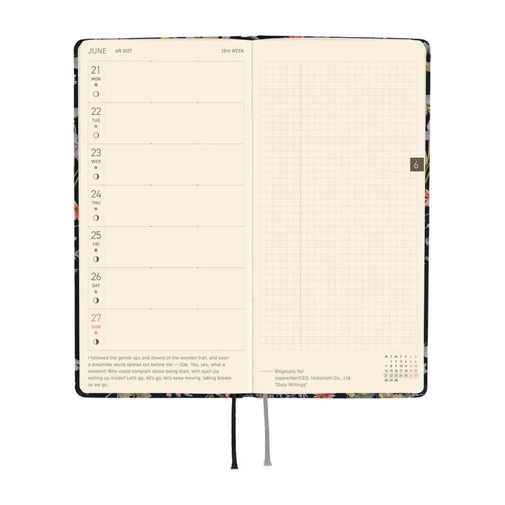 2027 Hobonichi Weeks Liberty Fabrics: Floral Remedy
