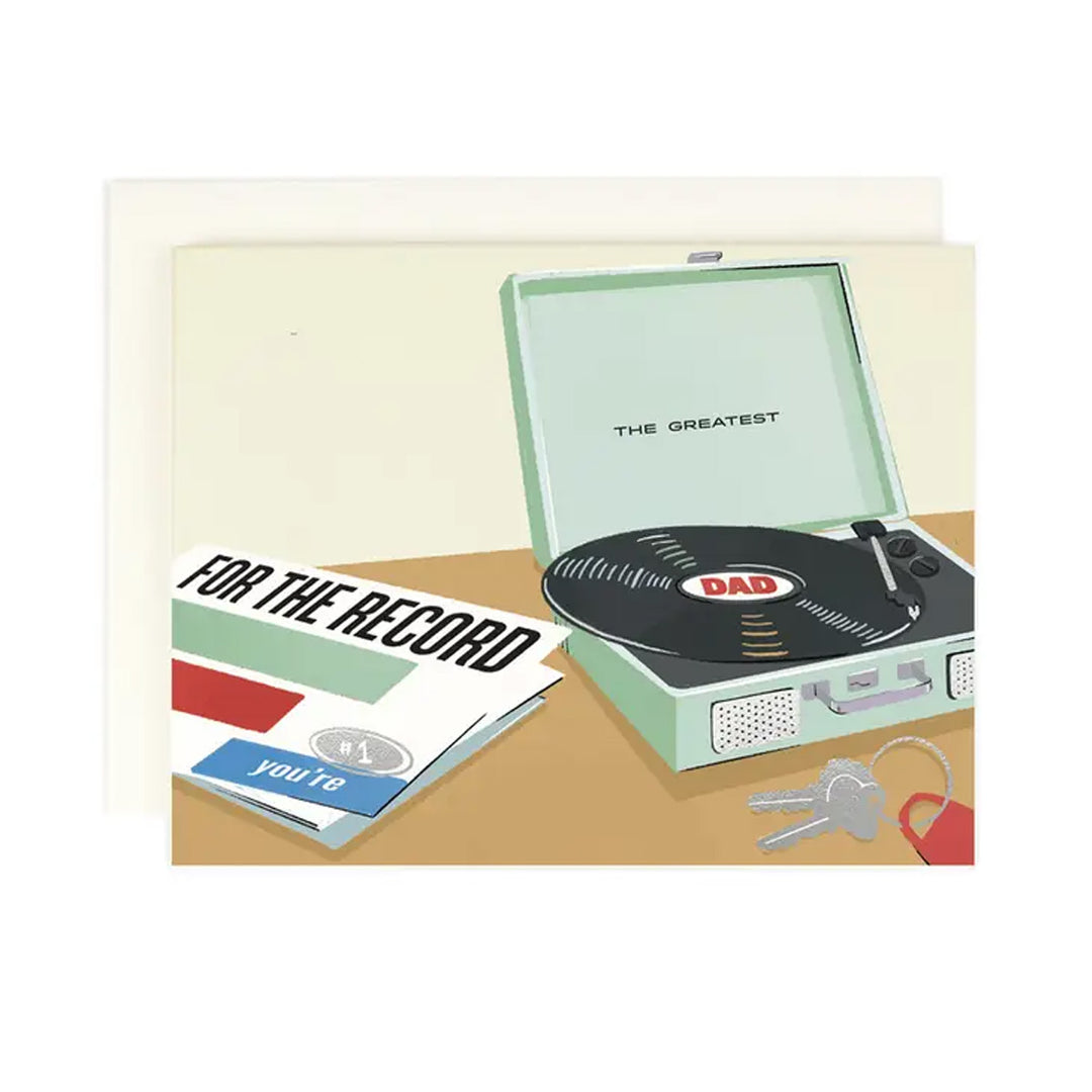For the Record Dad Greeting Card