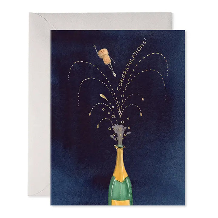 Champagne Pop Congratulations Card