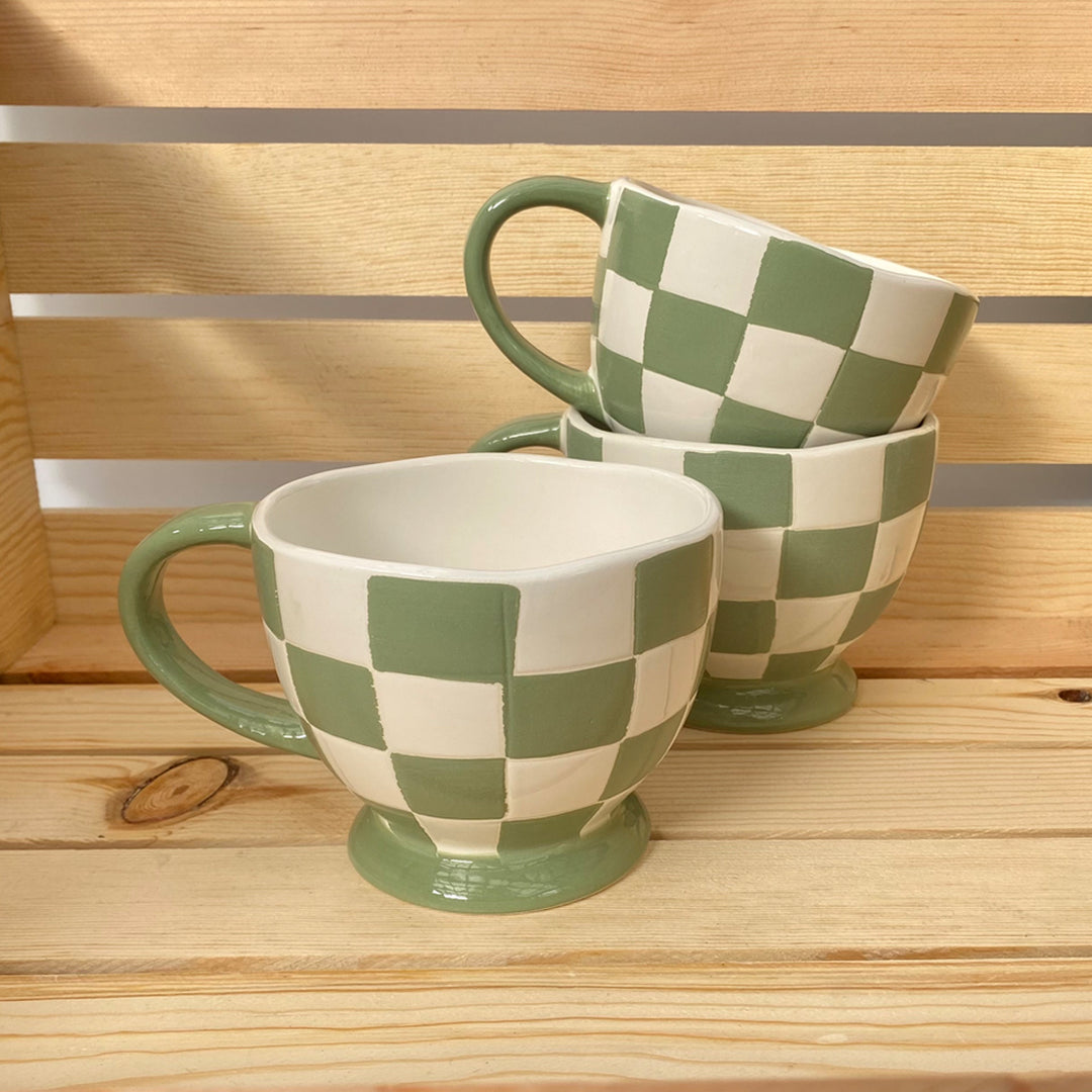 Checkered Teacup