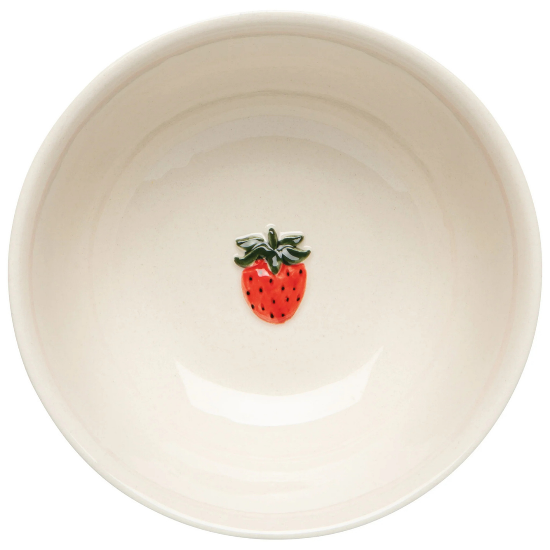 Strawberry Embossed Bowl - 4.5"