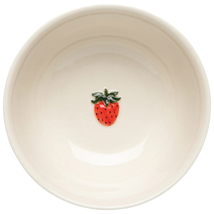 Strawberry Embossed Bowl - 4.5"