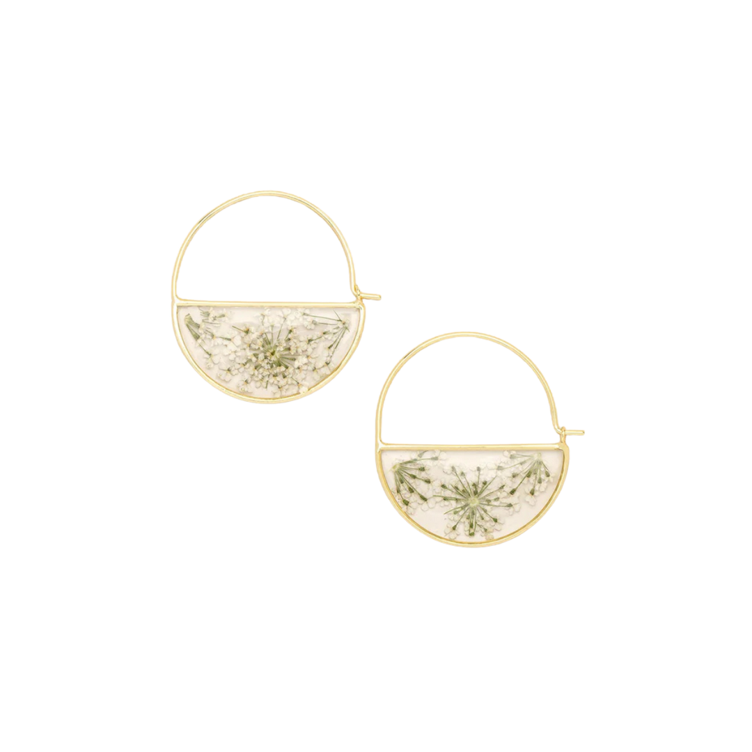 Pressed Flower Hoops