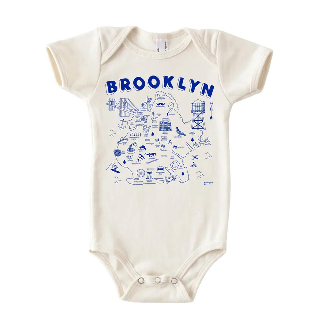 Brooklyn Map Onesie