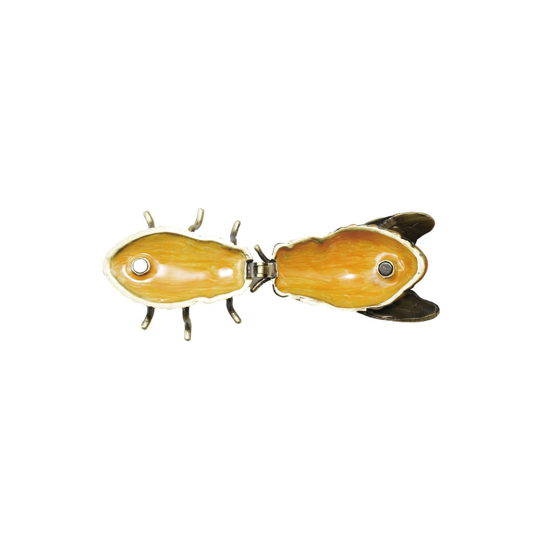 Enameled Metal Bee Trinket Box w/ Jewels