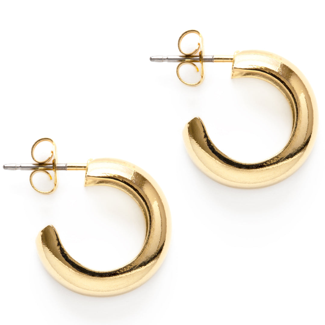 Demure Huggie Hoops