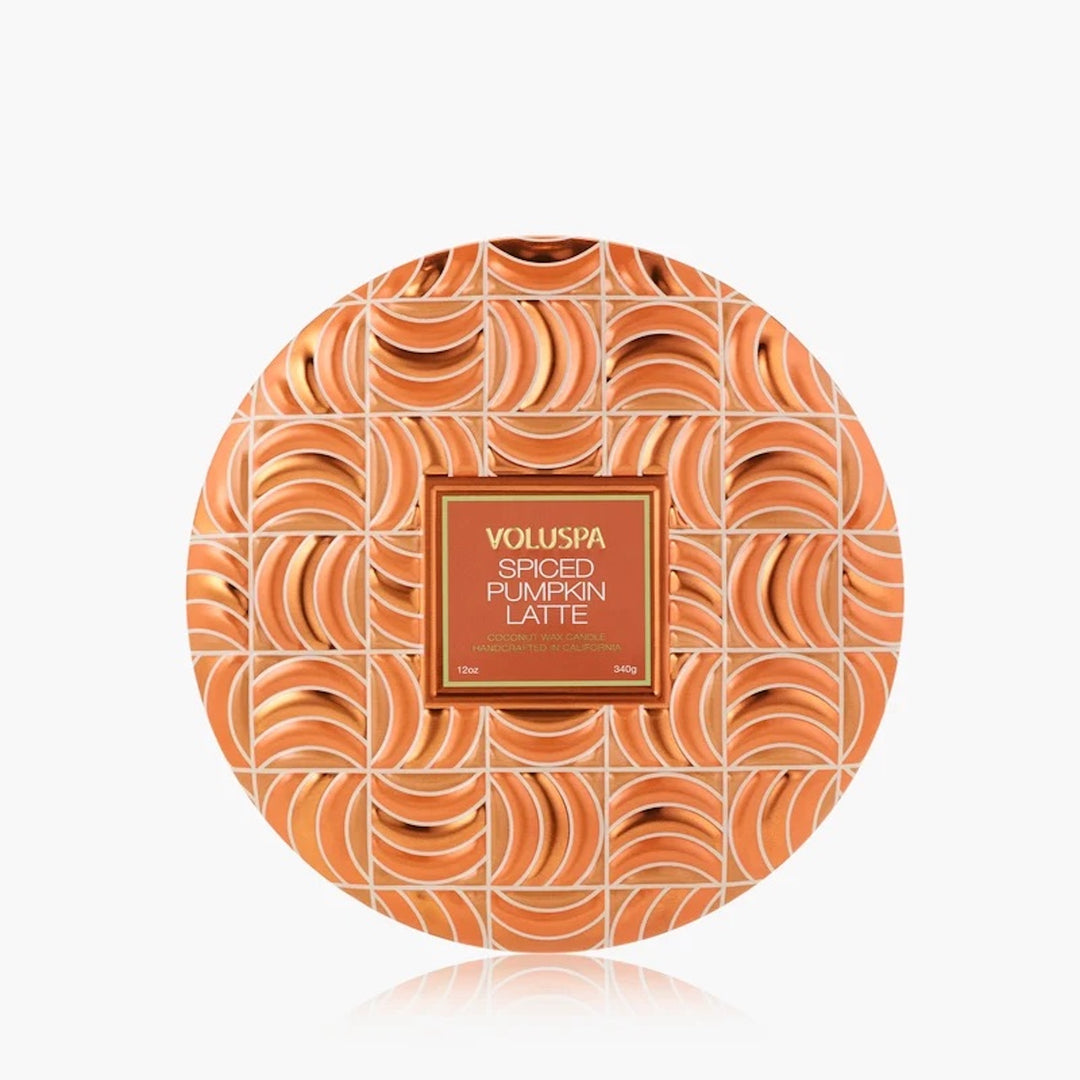 SPICED PUMPKIN LATTE TIN CANDLE