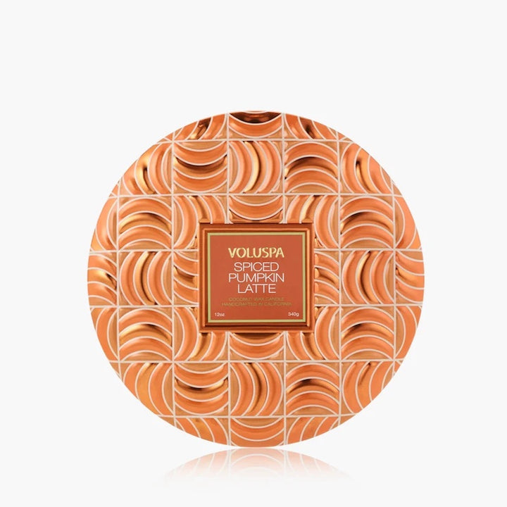 SPICED PUMPKIN LATTE TIN CANDLE