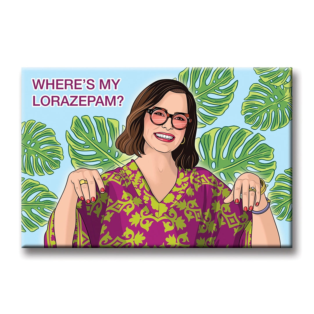 Lorazepam White Lotus Magnet