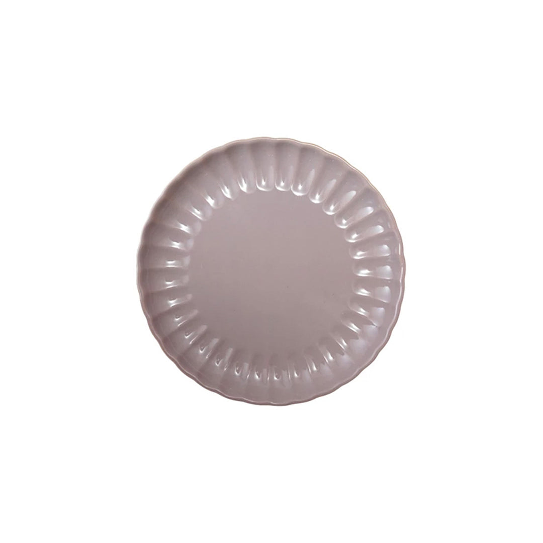 Stoneware Fluted Plate