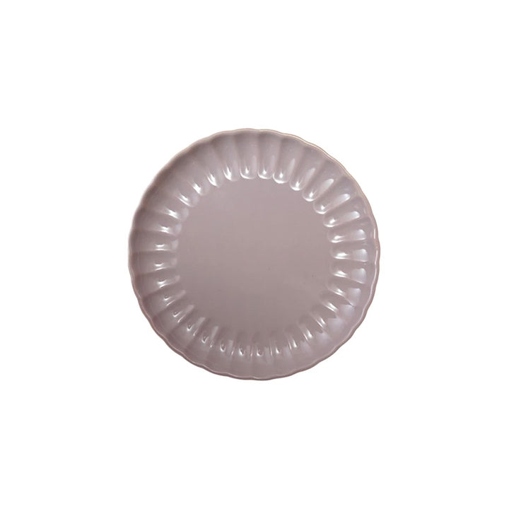 Stoneware Fluted Plate
