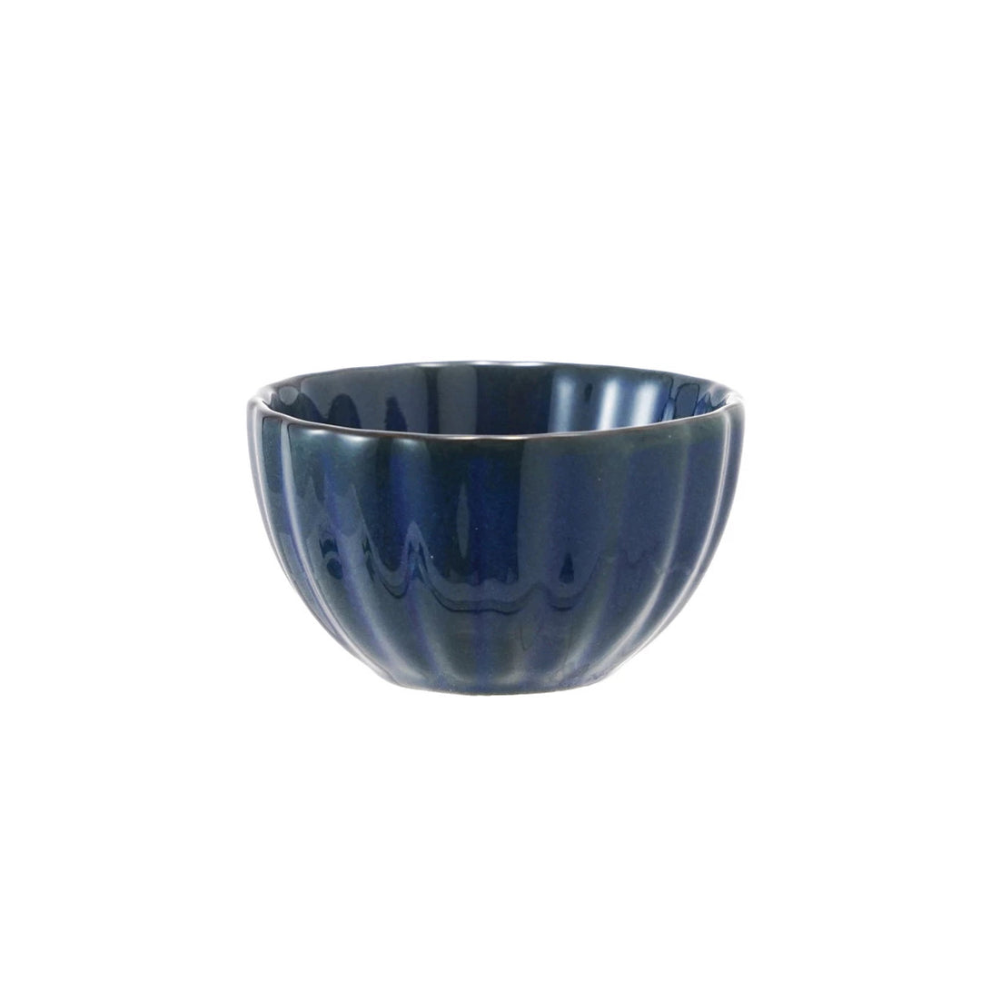 Stoneware Ribbed Bowl