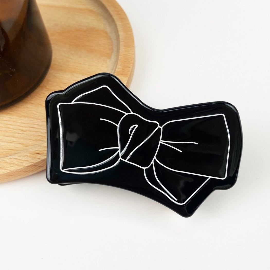 Acrylic Bow Hair Clip - Lockwood Shop - TheDivaSoap