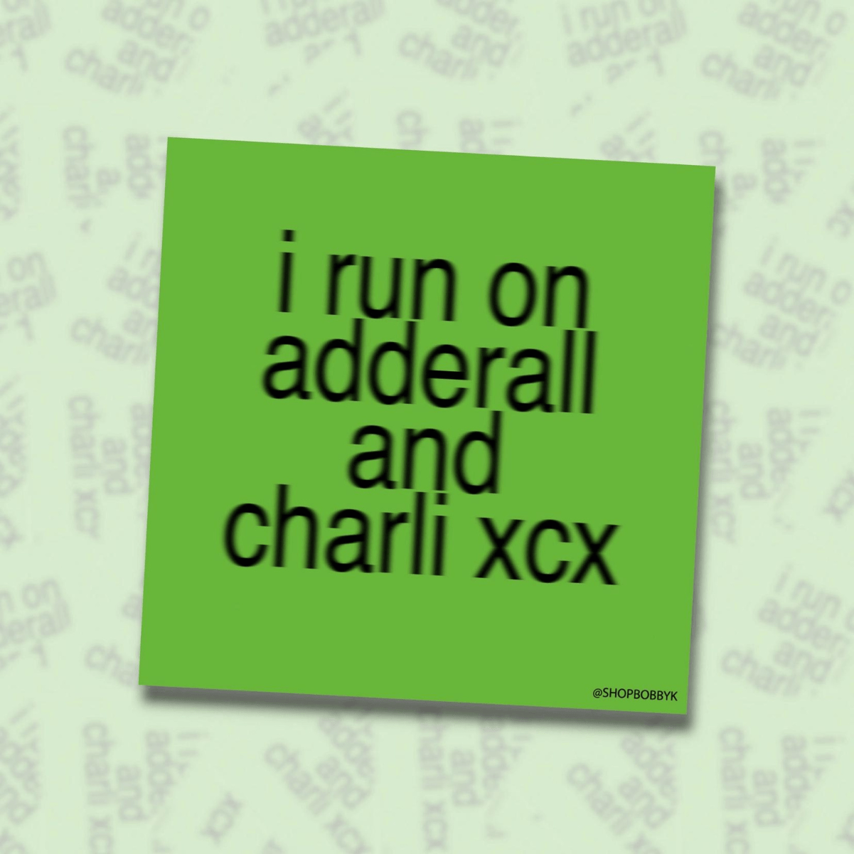 Adderall & Charli Sticker - Lockwood Shop - BOBBYK boutique