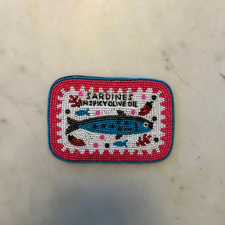Beaded Sardine Coaster