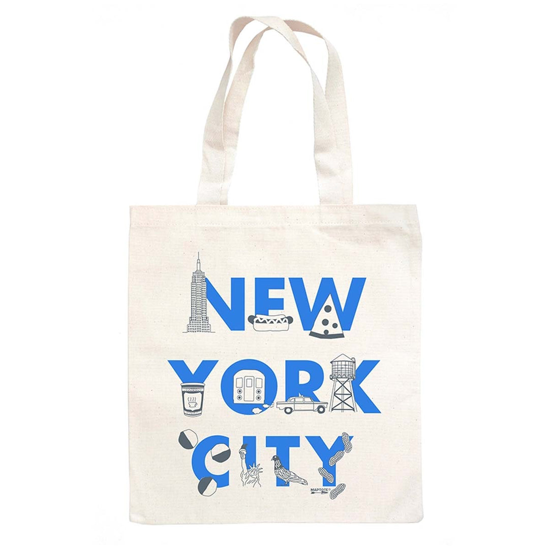 NYC Font Icons Grocery tote