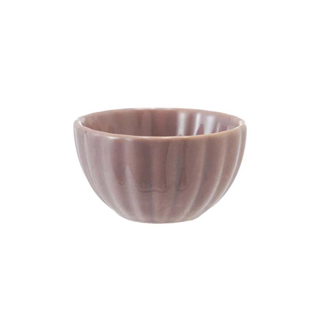 Stoneware Ribbed Bowl