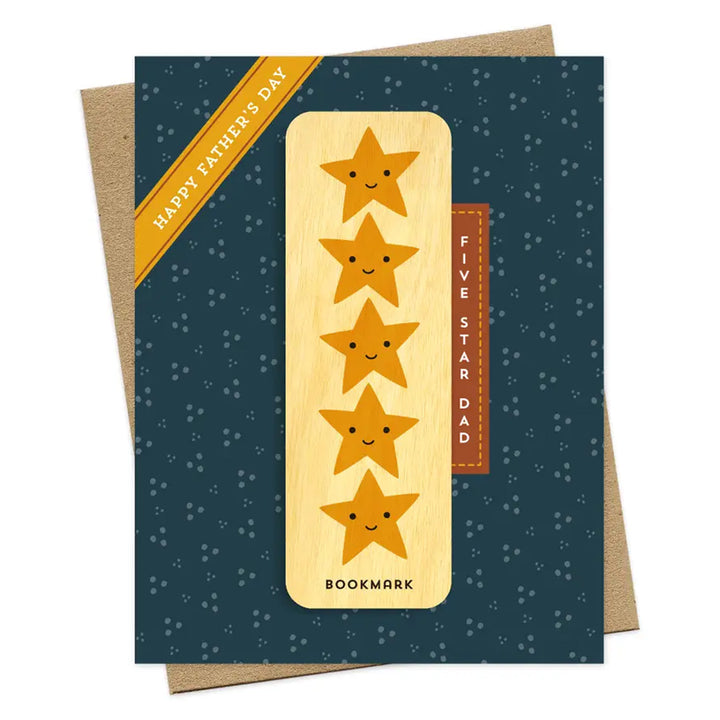Five Star Dad Bookmark Greeting Card