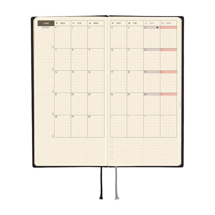 2027 Hobonichi Weeks White Line