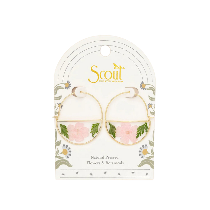Pressed Flower Hoops