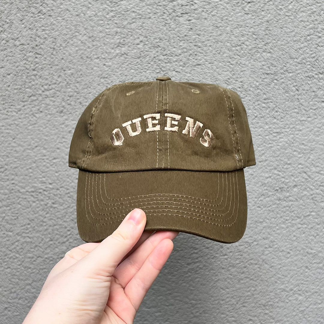 Queens Arch Hat- Olive w/ Beige