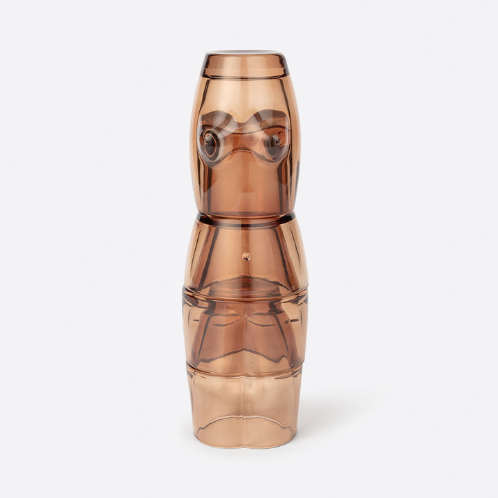 Body Stackable Glasses in Brown