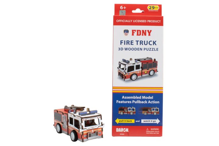FDNY Truck 3D Wooden Puzzle