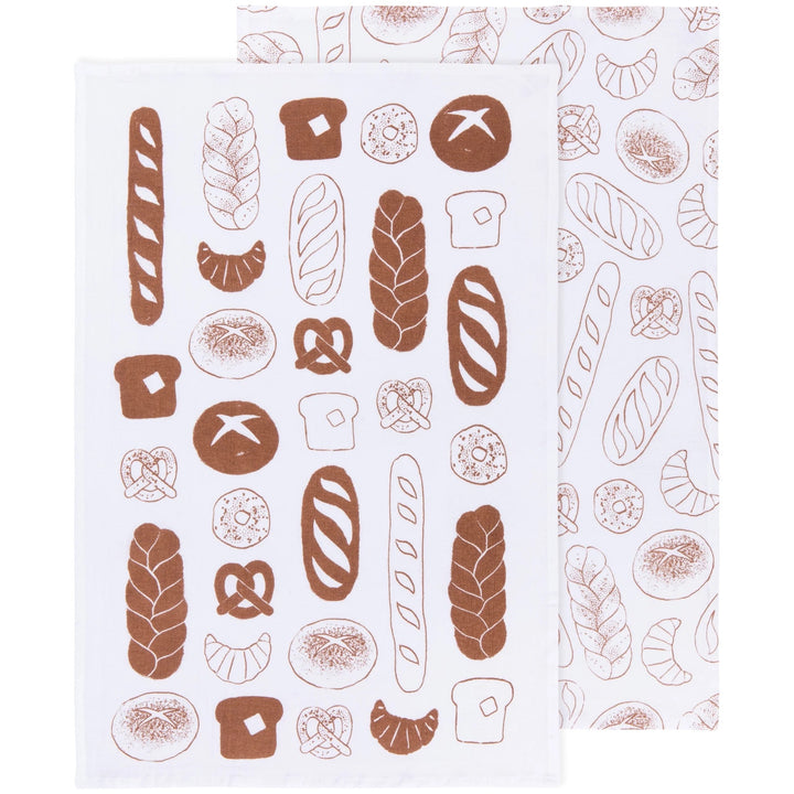 Boulangerie-Chestnut Printed Floursack Dishtowel