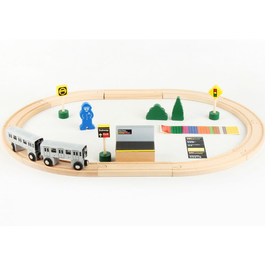 MTA Wooden Train Set