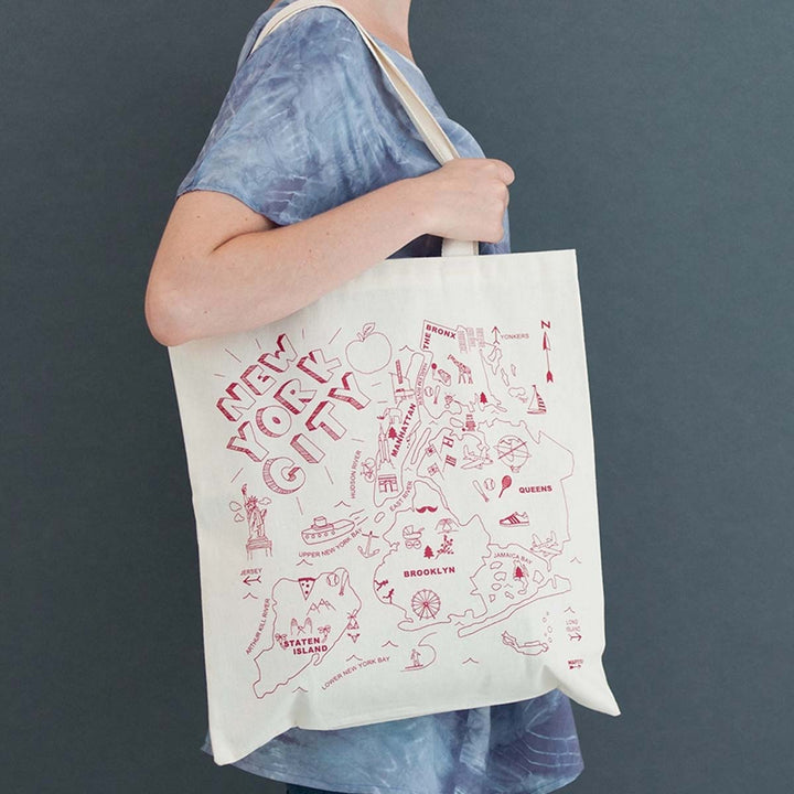 NYC Map Grocery tote