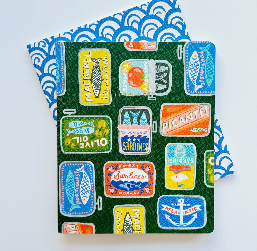 Tinned Fish Notebook Duo