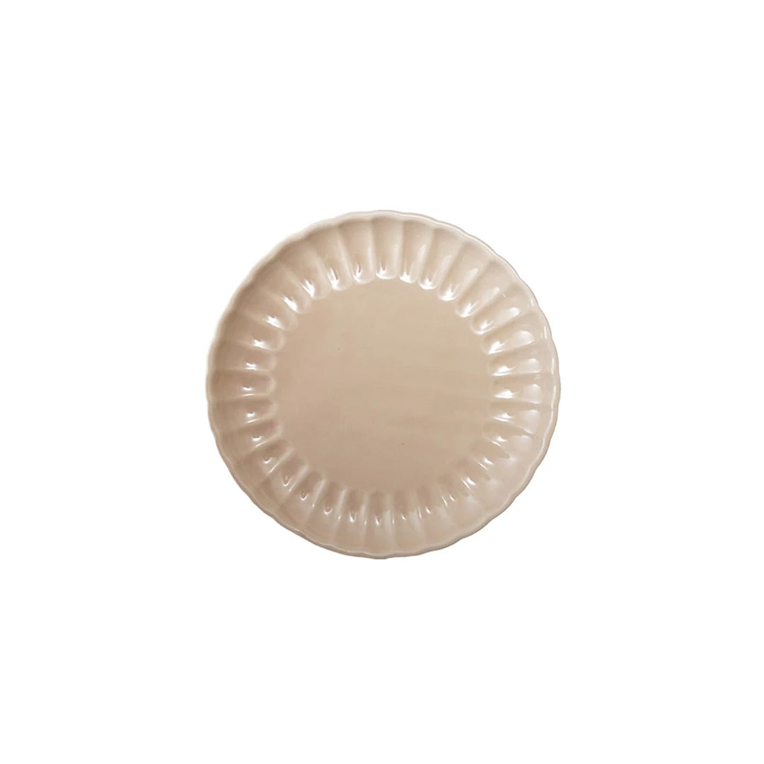 Stoneware Fluted Plate