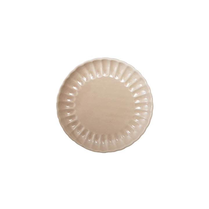 Stoneware Fluted Plate