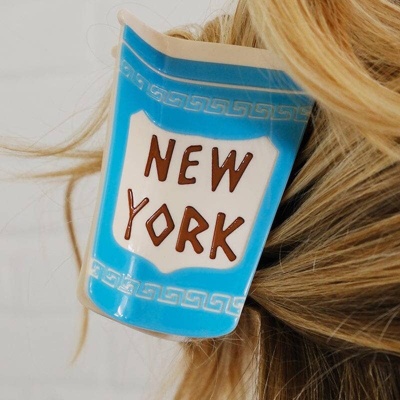 New York Coffee Cup Claw Clip