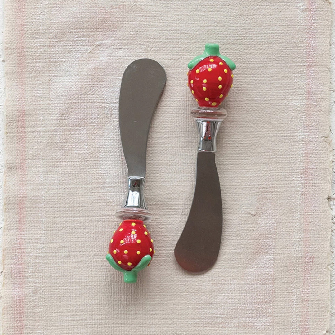 Canape Knife with Glass Strawberry