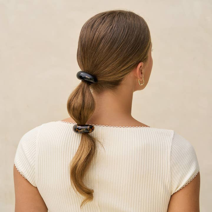 Black &amp; Tort Cloud Cuffs - Medium