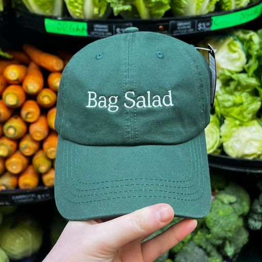 Bag Salad Hat - Hunter Green Hat/ White Thread - Lockwood Shop - J & Jin Trading Corp