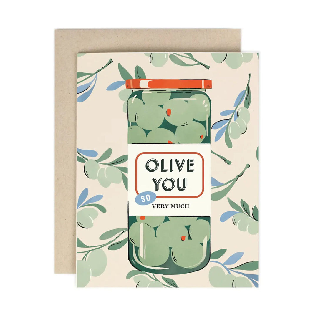 OIive You Jar Greeting Card