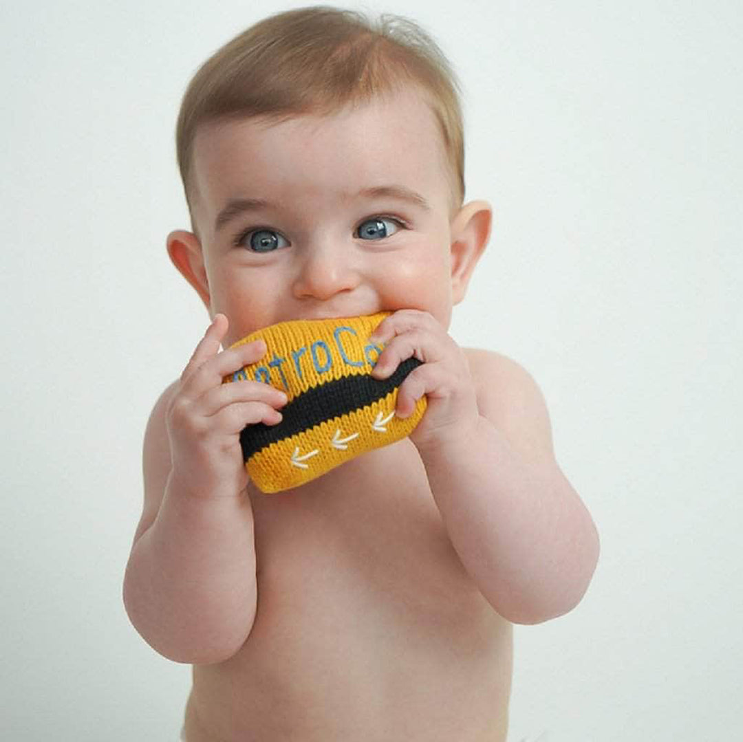 Metro Card Soft Knit Rattle