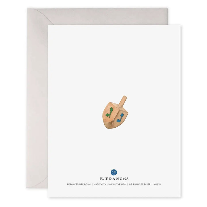 Colorful Menorah Greeting Card
