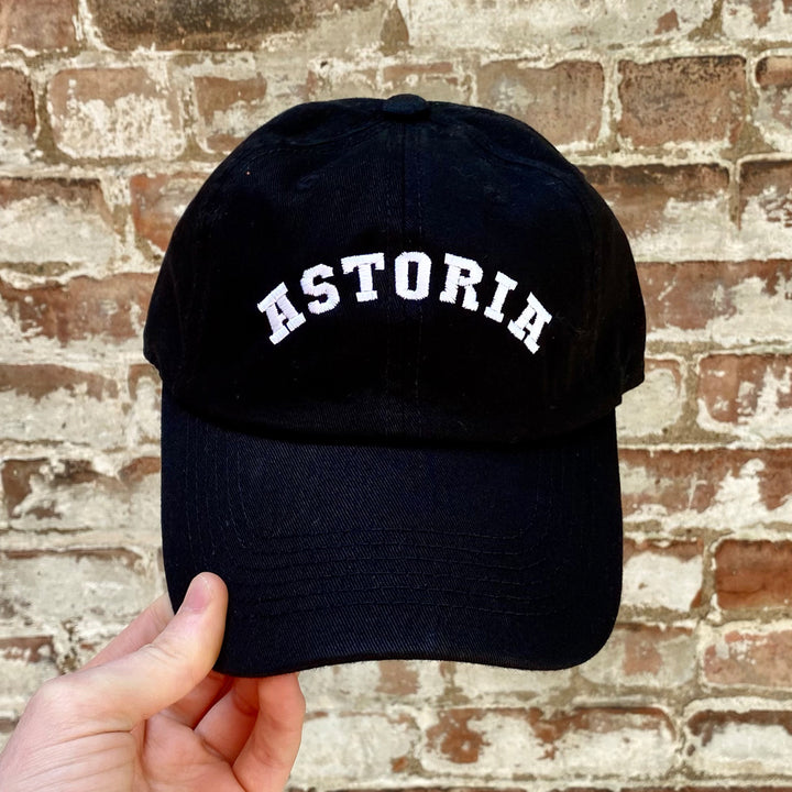 Astoria Arch Hat- Black w/ White