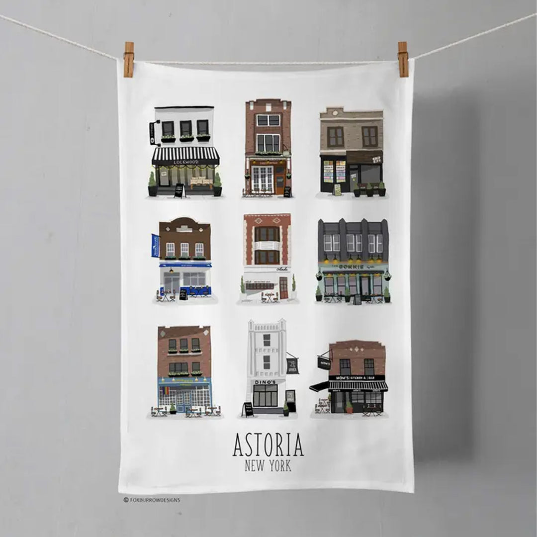 Astoria Shop Fronts Tea Towel