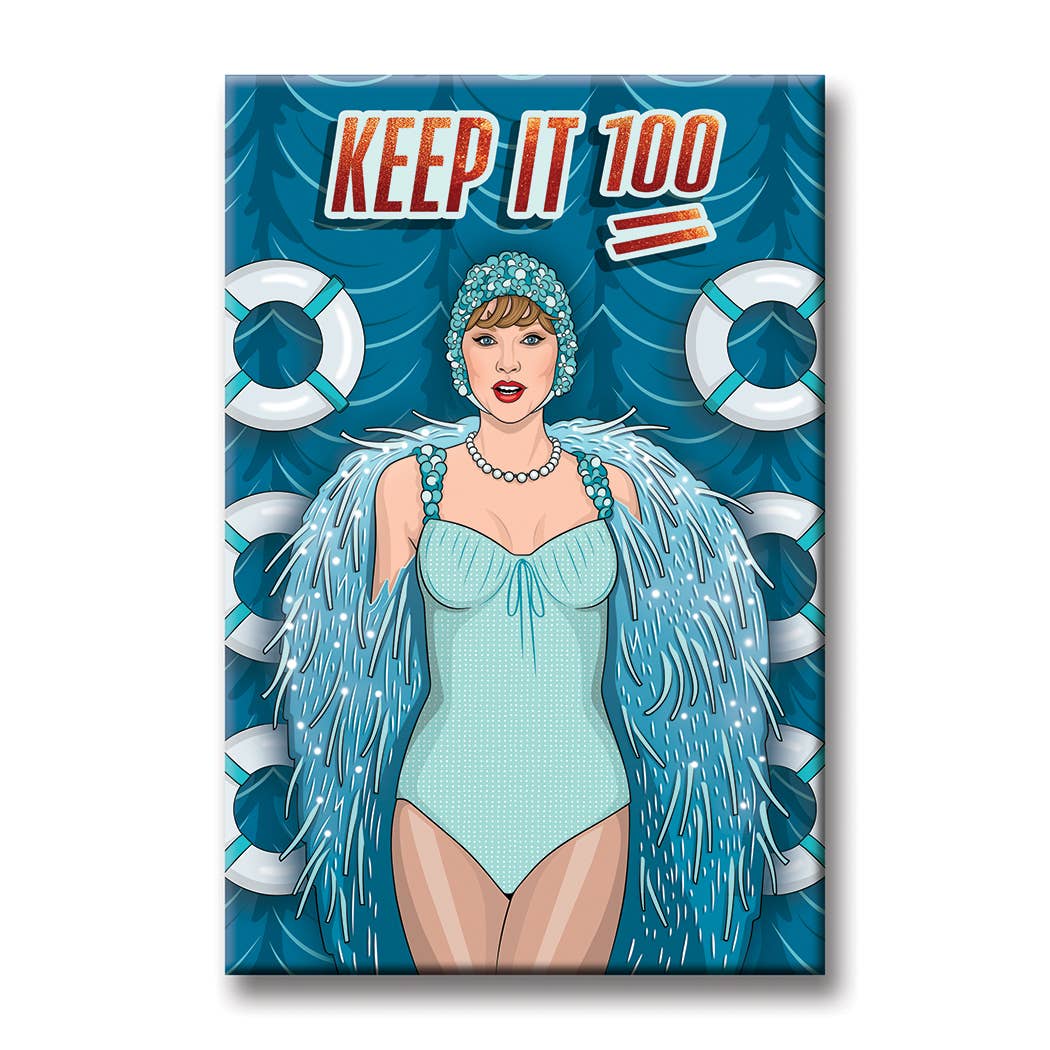 Nautical Pop Star Keep It 100 Magnet
