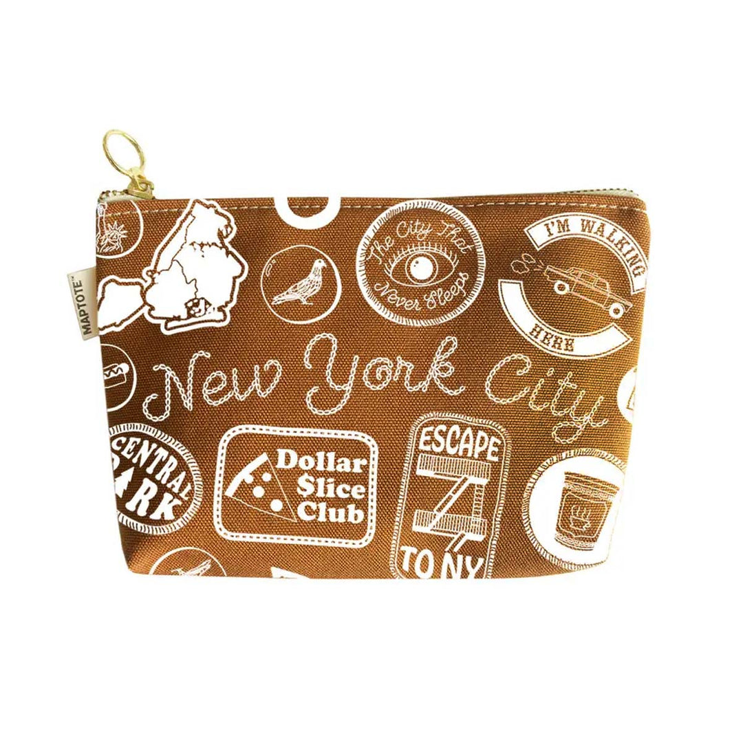 New York City Pins &amp; Patches Zip Pouch
