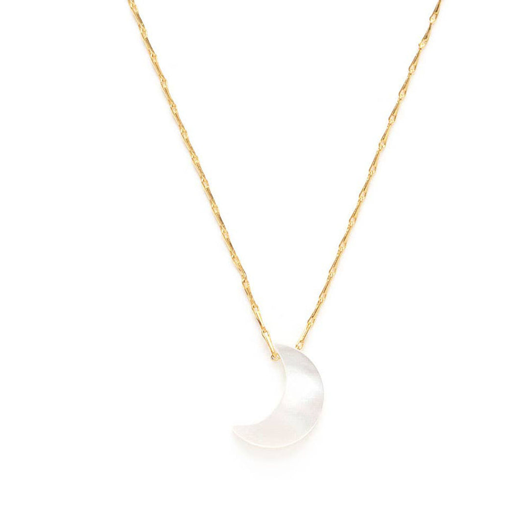Mother of Pearl Moon Necklace