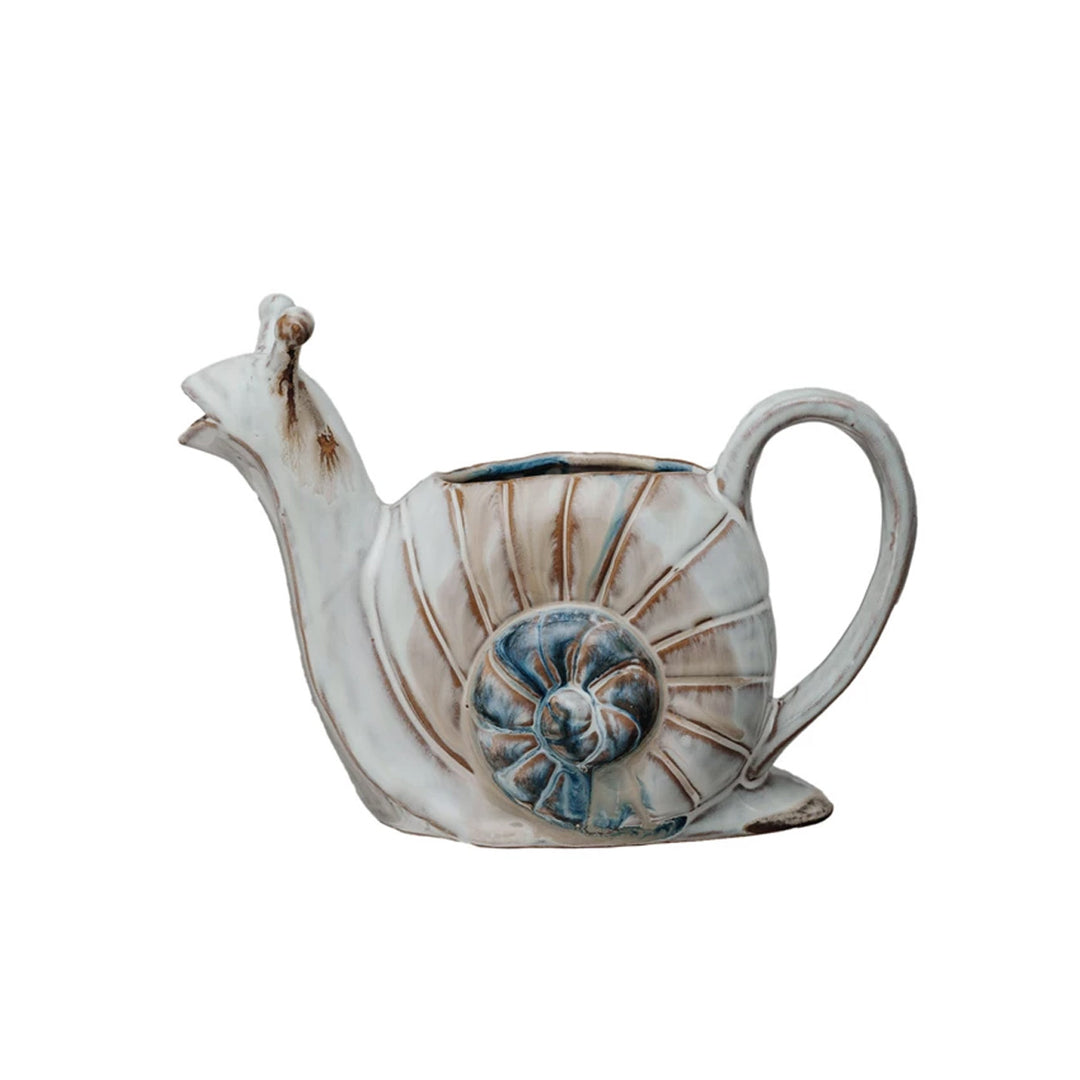24 oz. Stoneware Snail Watering Can